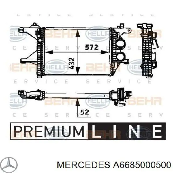 Compre A6685000500 Mercedes Radiador de intercooler