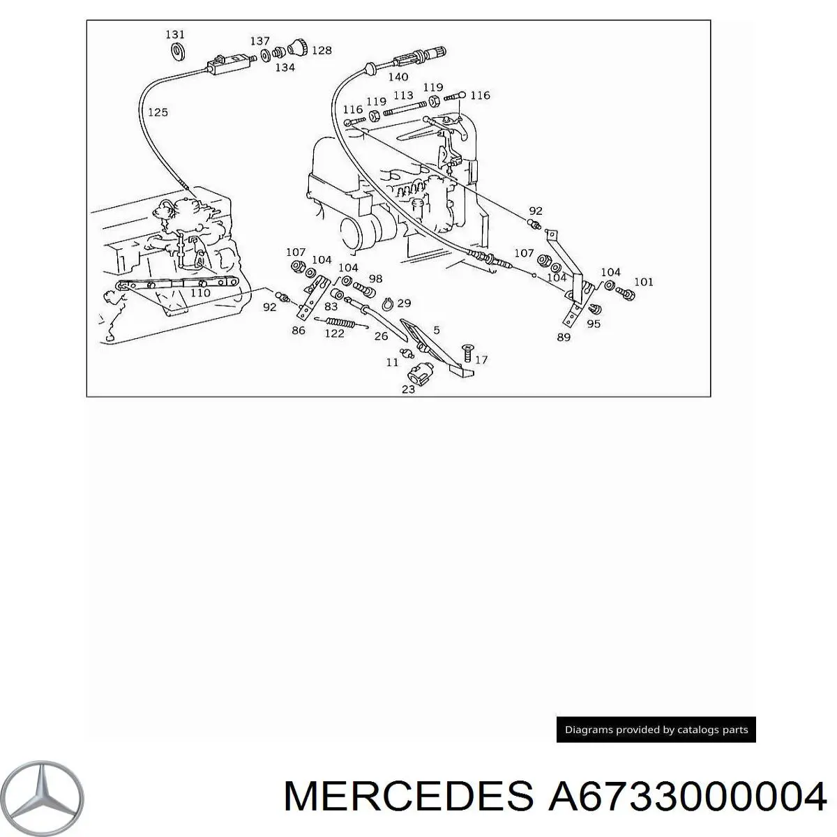 Pedal de gás (de acelerador) Mercedes 6733000004 preço, a partir de 10,91 USD