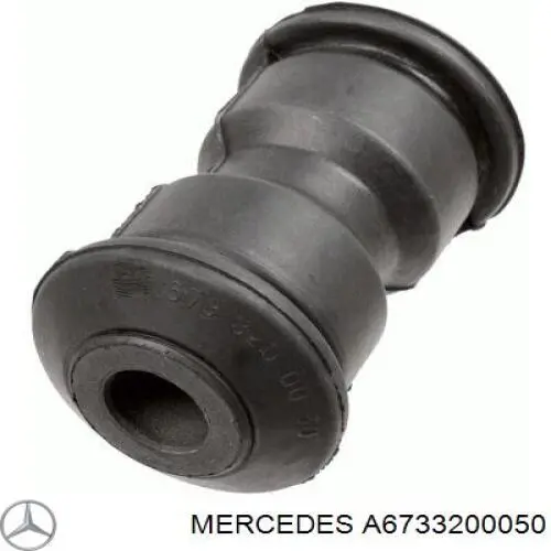 Bloco silencioso (bucha) da suspensão de lâminas dianteira A6733200050 Mercedes