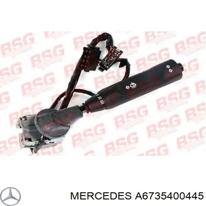A6735400445 Mercedes Comutador esquerdo instalado na coluna da direção