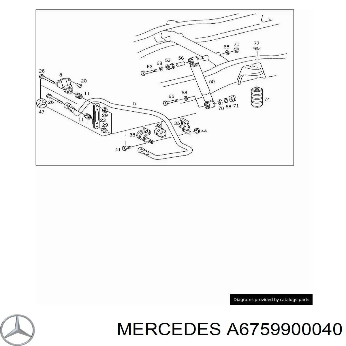 A1153330477 Mercedes Arruela de excêntrico de parafuso traseiro de inclinação