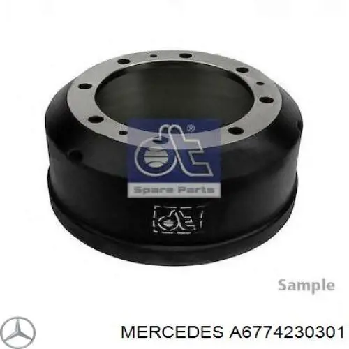 Tambor do freio traseiro para Mercedes Benz Truck TRUCK ATEGO II 