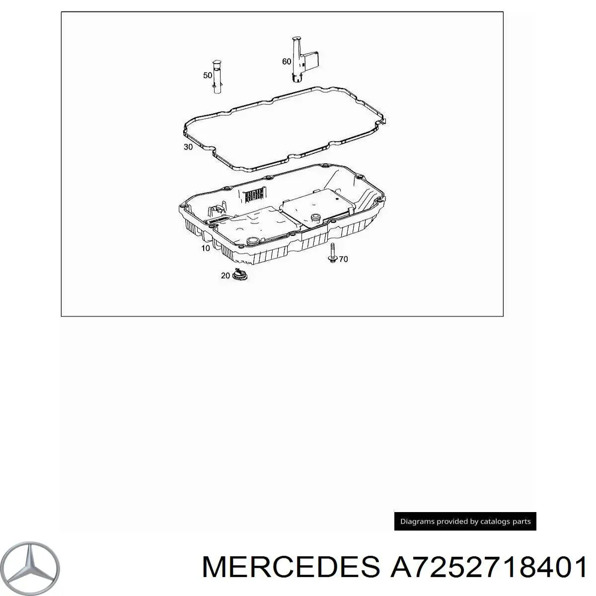 Tampão de panela da Caixa Automática de Mudança A7252718401 Mercedes
