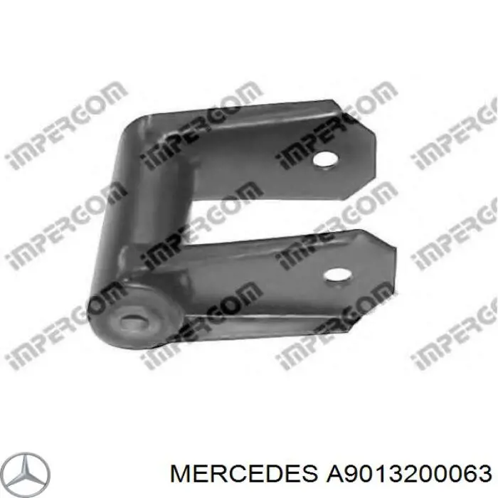 Argola da suspensão de lâminas traseira Mercedes A9013200063 preço, a partir de 61,53 USD