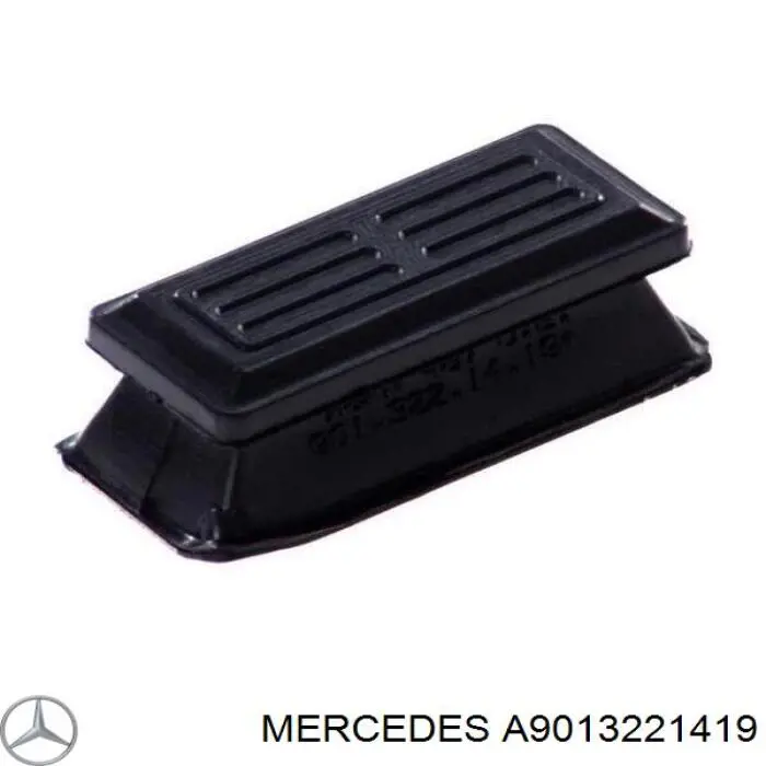 A9013221419 Mercedes Grade de proteção da suspensão de lâminas dianteira
