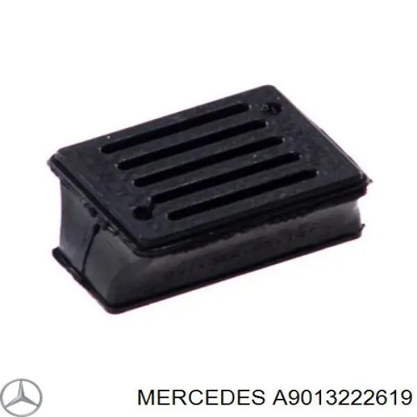 A9013222619 Mercedes Grade de proteção da suspensão de lâminas dianteira