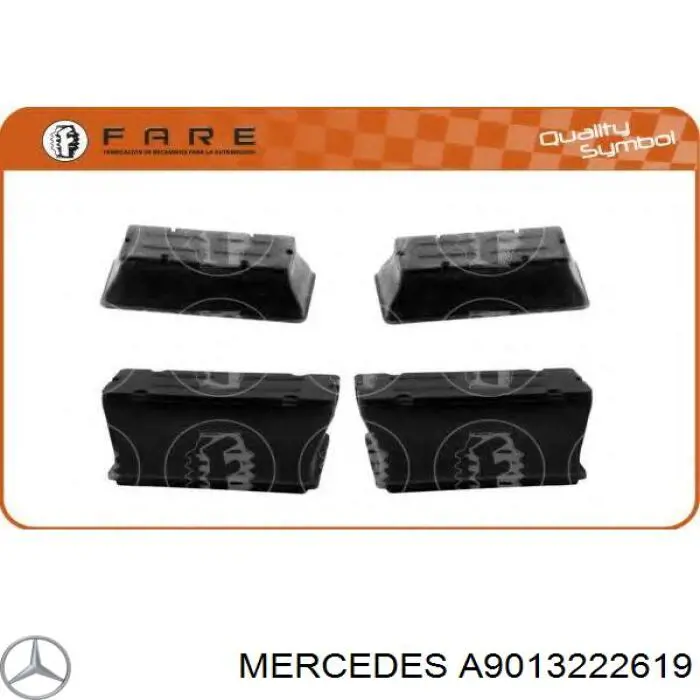 Grade de proteção da suspensão de lâminas dianteira Mercedes A9013222619 preço, a partir de 8,50 USD