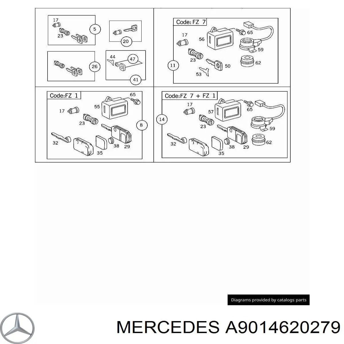  Mercedes A9014620279 preço, a partir de 145,95 USD