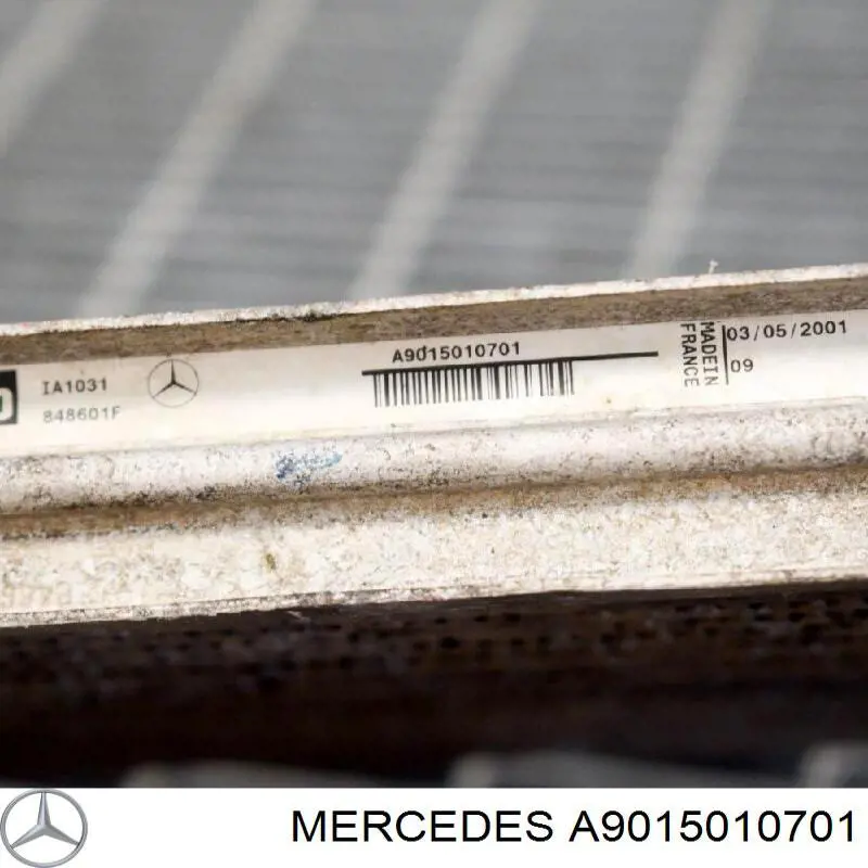A9015010701 Mercedes Radiador de intercooler