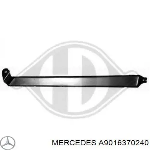 A9016370240 Mercedes Ripa (placa sobreposta) da luz esquerda