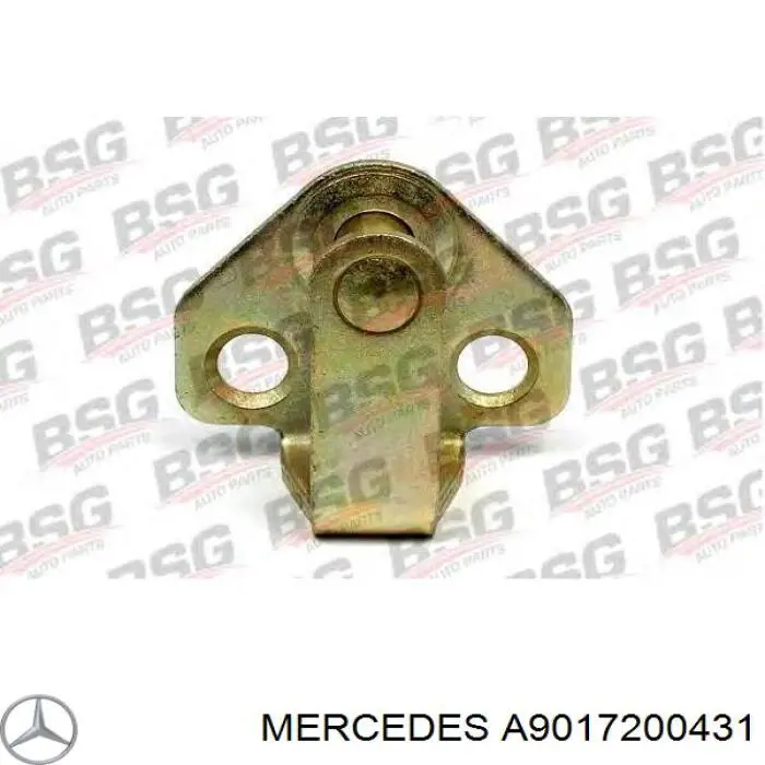 A9017200431 Mercedes Gozno de garra (parte complementar) de fecho da porta dianteira