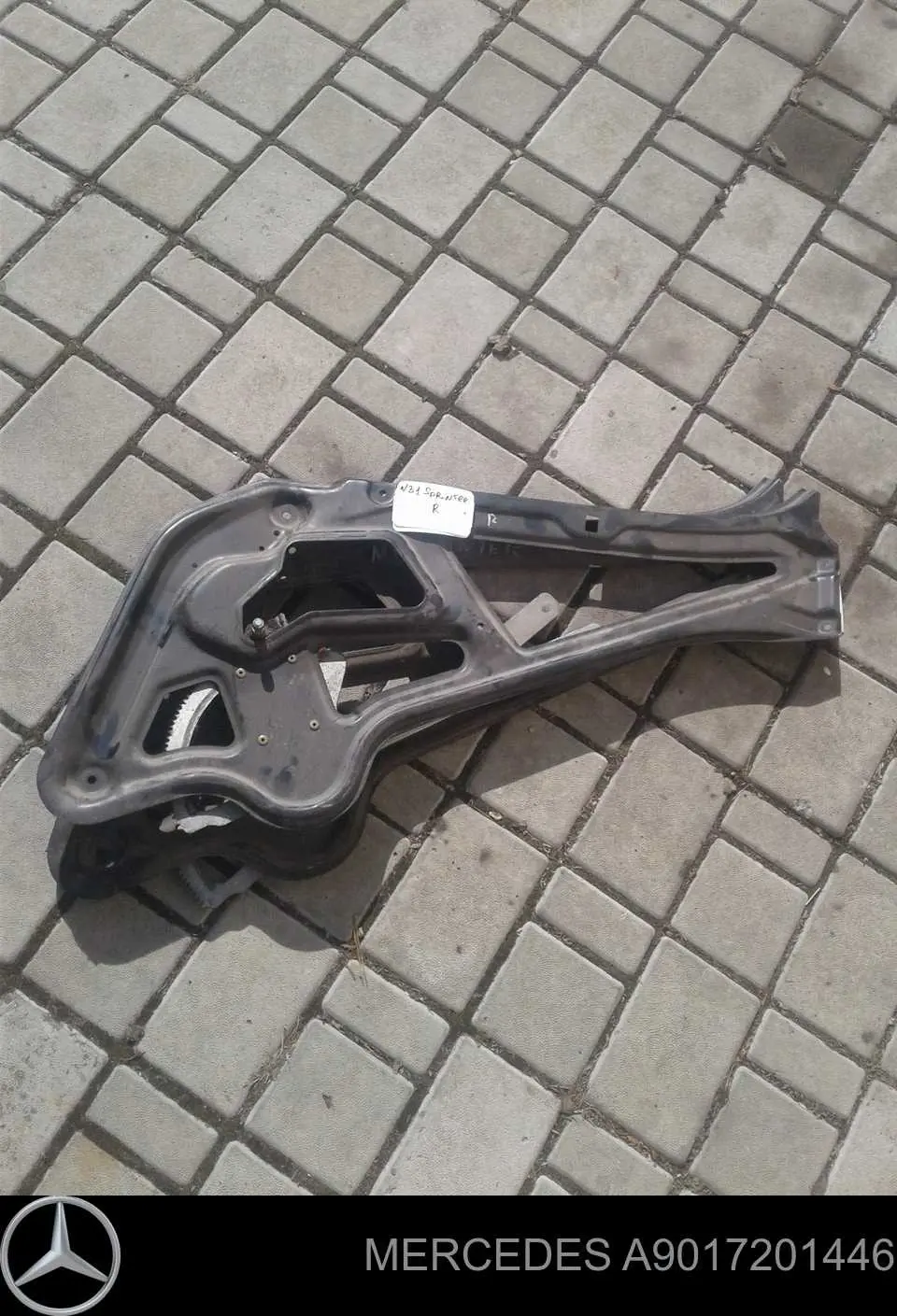 A9017201446 Mercedes Mecanismo de acionamento de vidro da porta dianteira esquerda