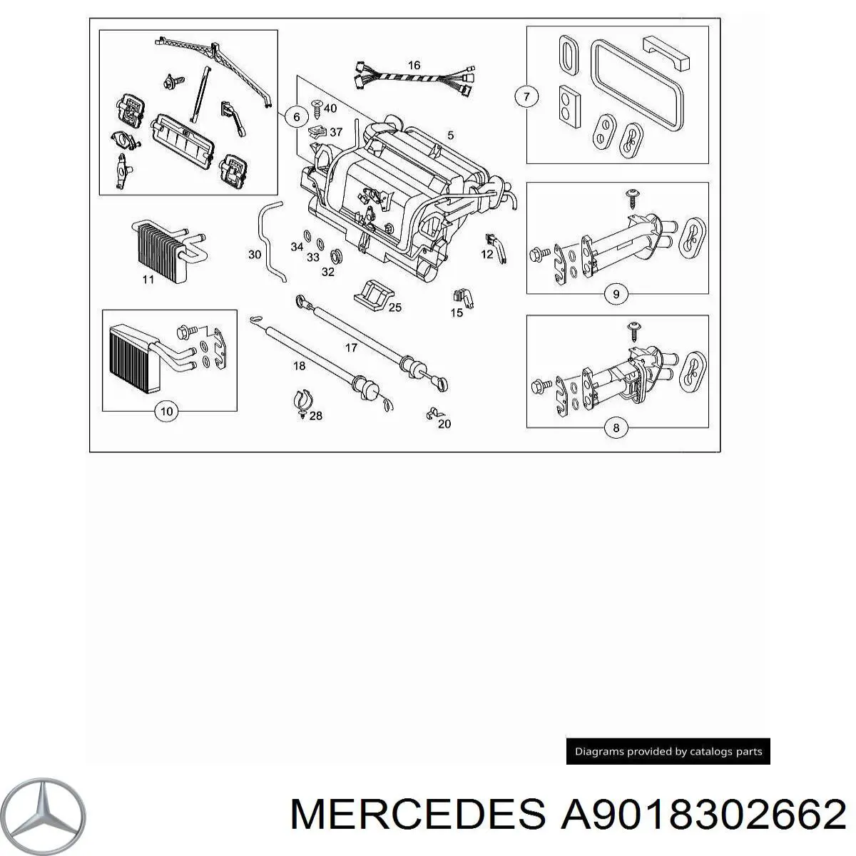Filtro de salão Mercedes A9018302662 preço, a partir de 17,49 USD