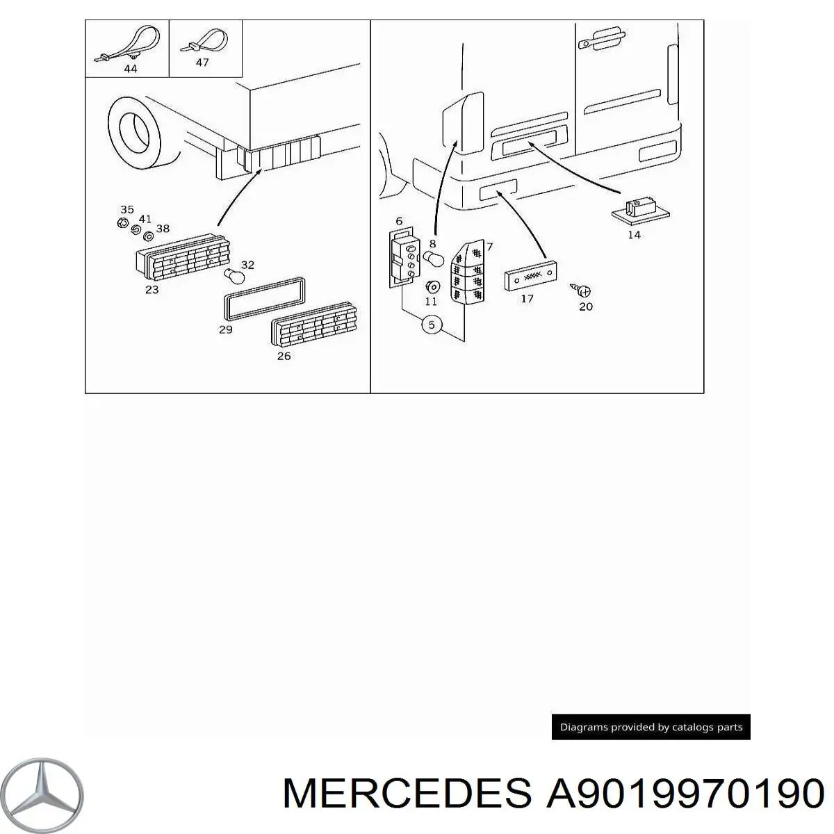  Mercedes A9019970190 preço, a partir de 5,11 USD