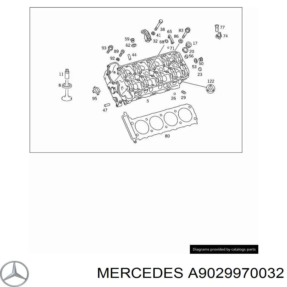 A6019970430 Mercedes Tampão de evacuação do bloco de cilindros