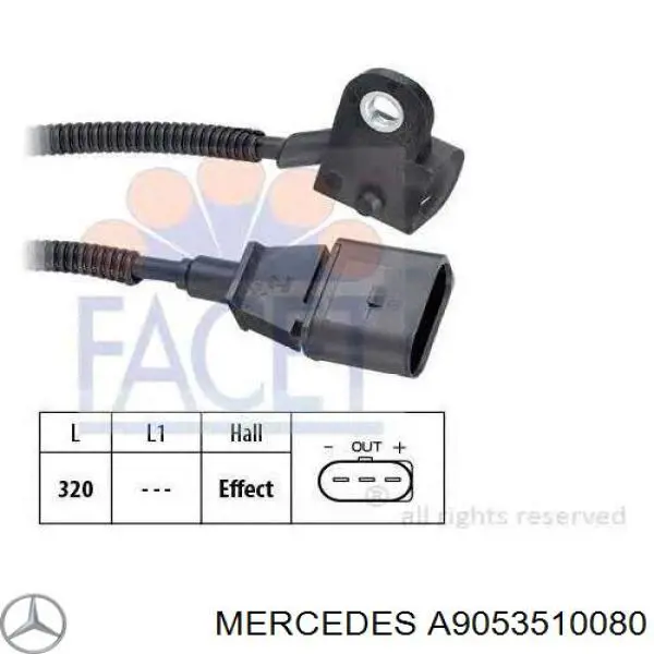 A9053510080 Mercedes Bucim da haste de redutor do eixo traseiro