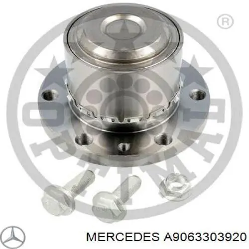 A906330372028 Mercedes Pino moente (extremidade do eixo) dianteiro direito