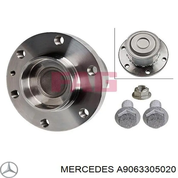 Pino moente (extremidade do eixo) dianteiro direito VAG A9063305020 preço, a partir de 220,76 USD