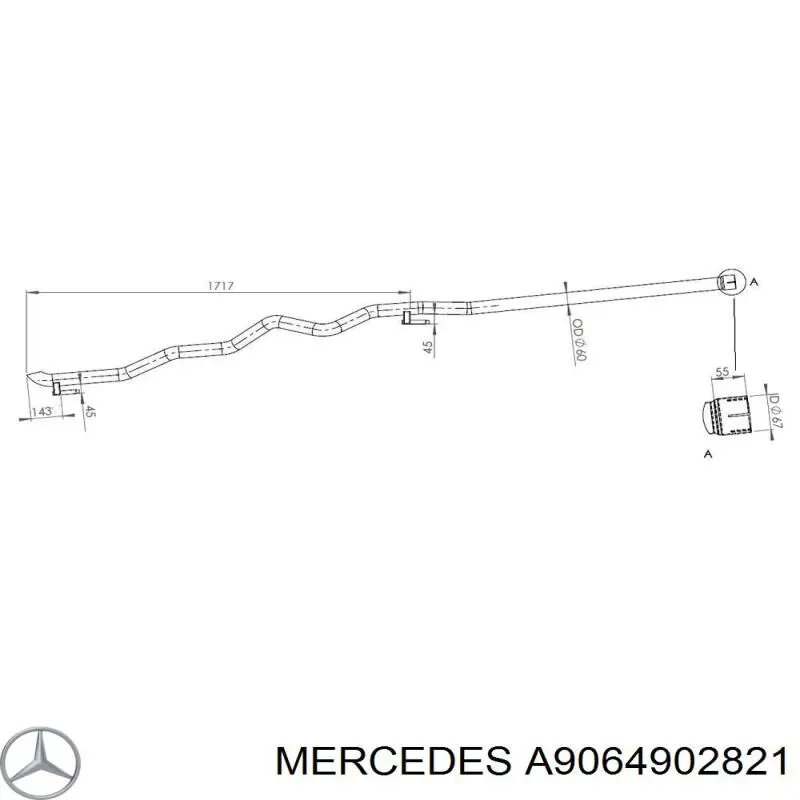 950129 Bosal Silenciador, parte traseira