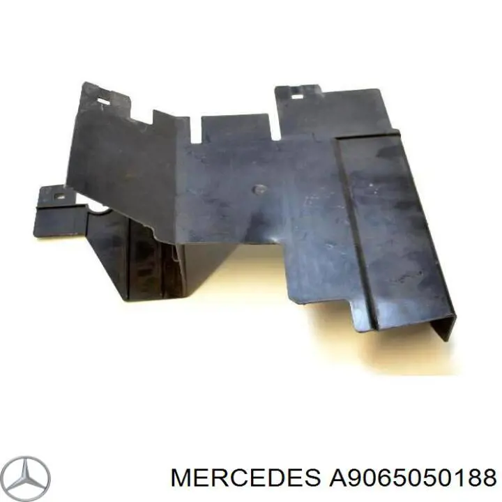 A9065050188 Mercedes Conduto de ar (defletor) esquerdo do radiador