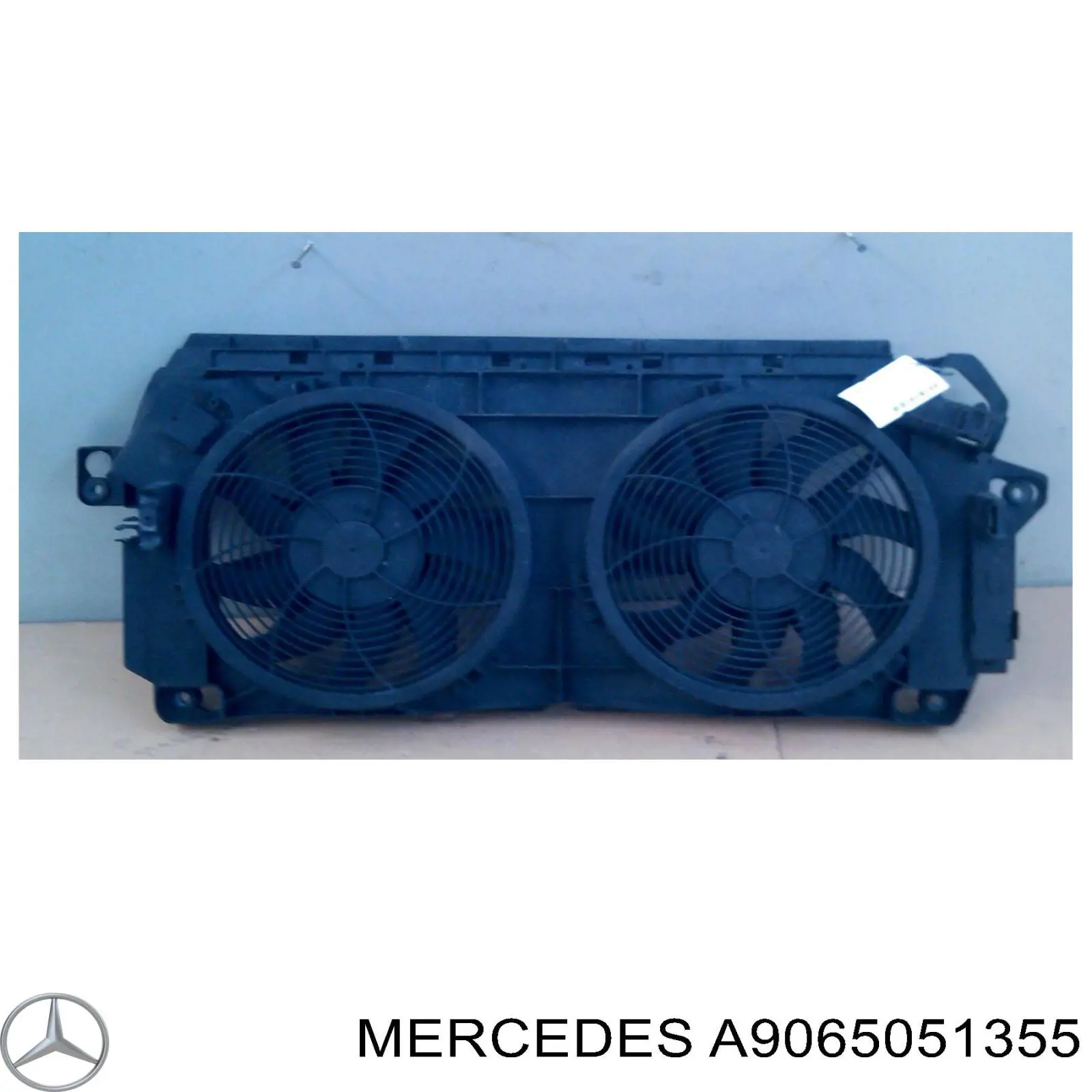 A9065051355 Mercedes Difusor do radiador de esfriamento
