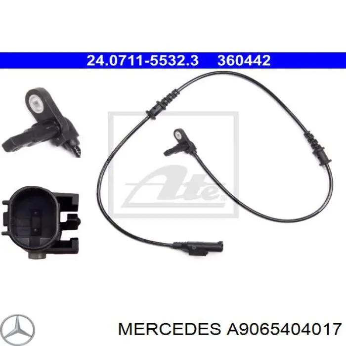 Sensor dianteiro de ABS Mercedes A9069050701 preço, a partir de 47,70 USD