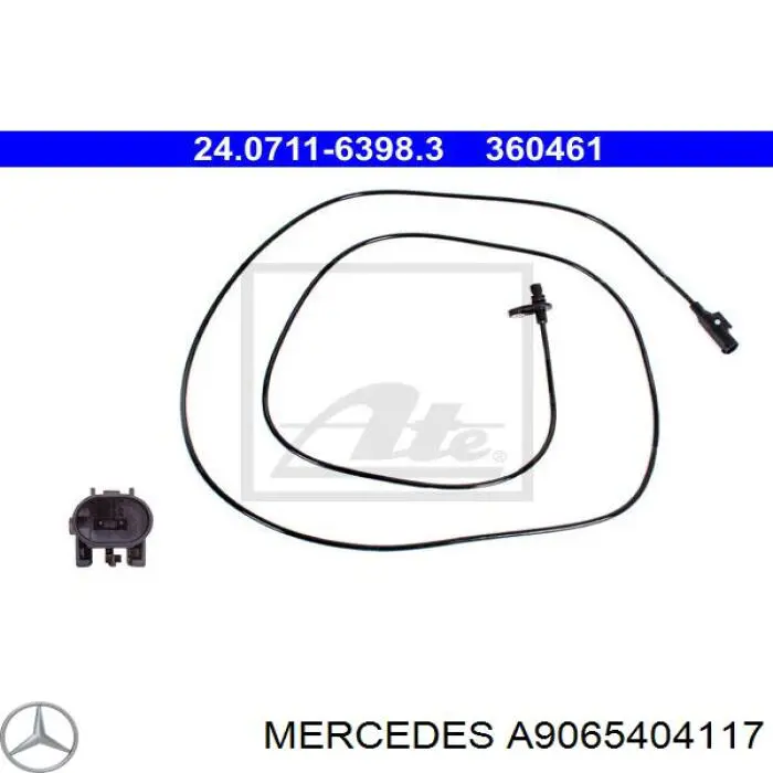 Compre A9065404117 Mercedes Sensor ABS traseiro esquerdo