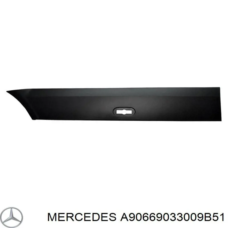 Compre A9066903300 Mercedes Moldura do pára-lama traseiro direito