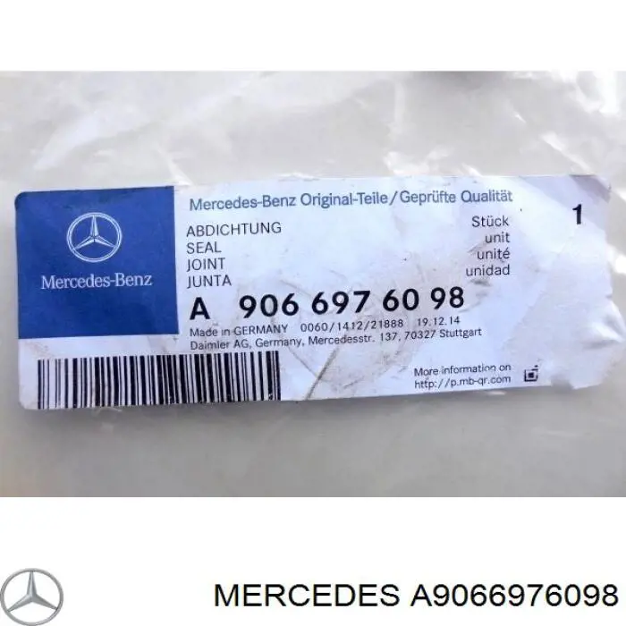 A9066976098 Mercedes Compactador da porta dianteira (na carroçaria)