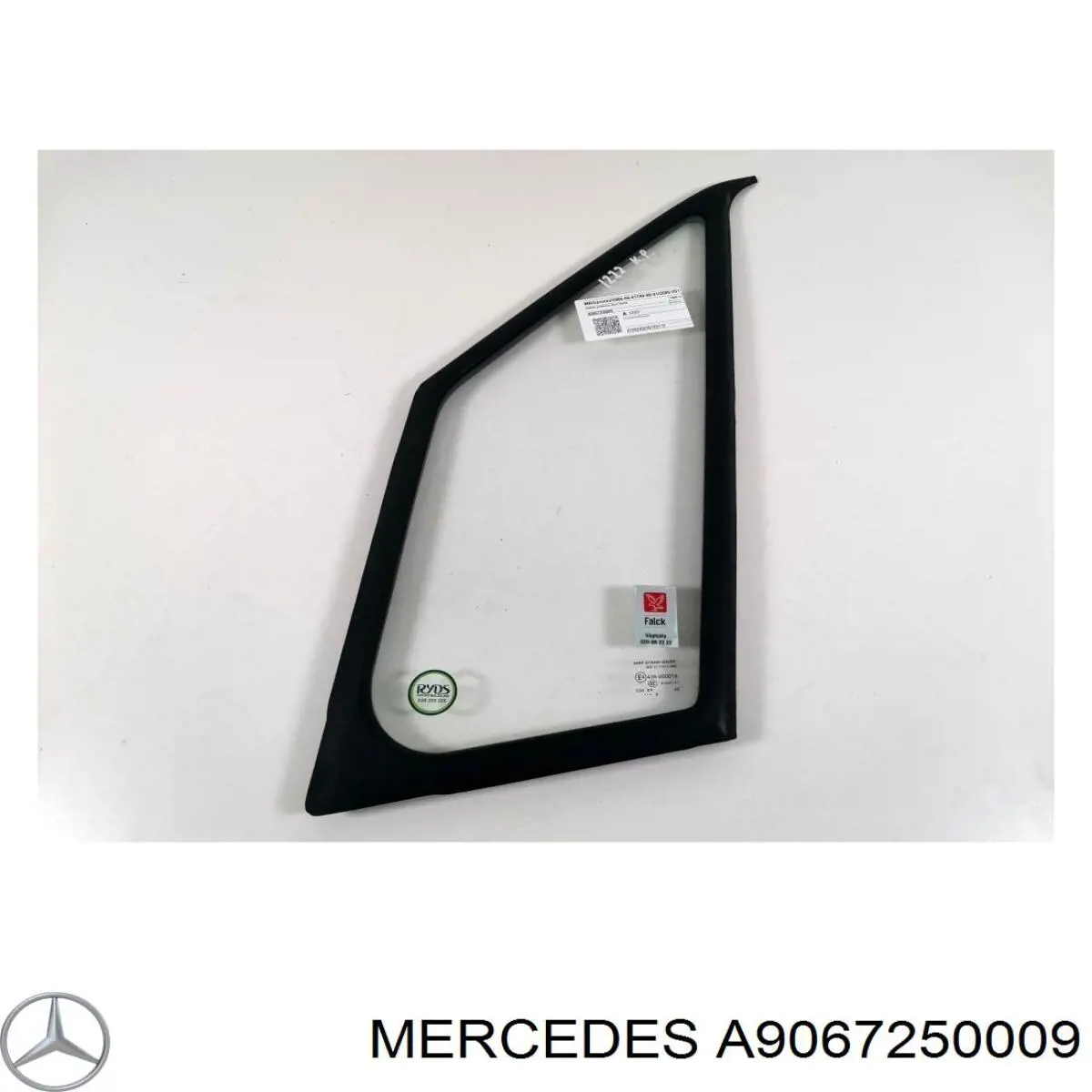 A9067250009 Mercedes Vidro de janelo da porta dianteira esquerda