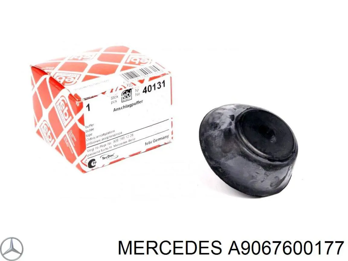 A9067600177 Mercedes Guia da porta de bagageiro (de tampa de alcapão)