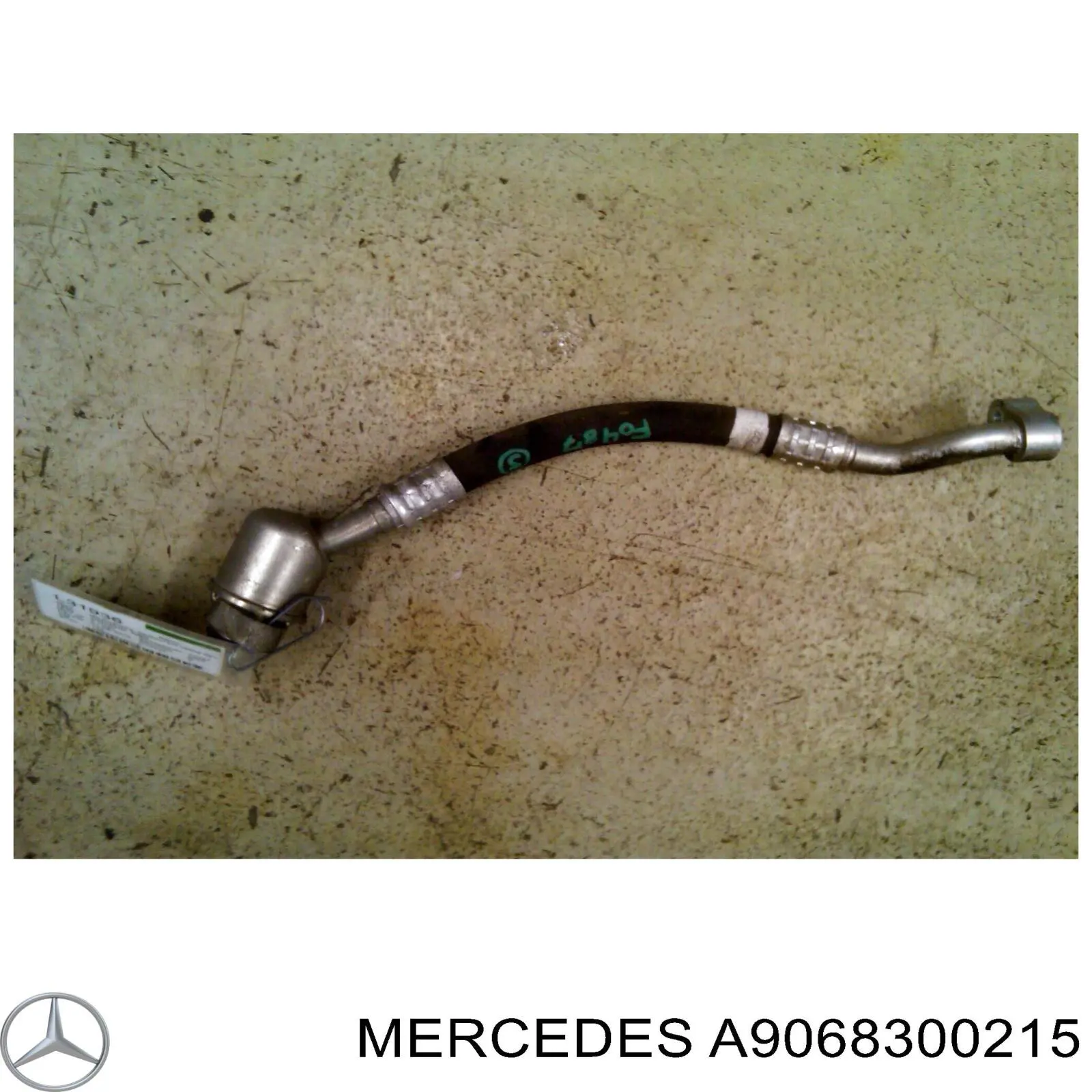 A9068300215 Mercedes Mangueira de aparelho de ar condicionado, desde o vaporizador até o compressor