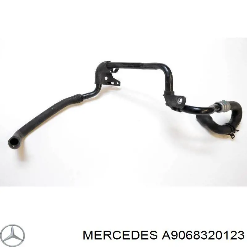 A9068320123 Mercedes Mangueira do radiador de aquecedor (de forno), linha de combustível de retorno