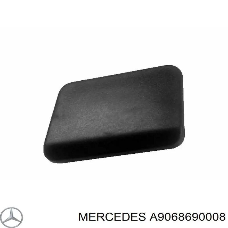 A9068690008 Mercedes Placa sobreposta do injetor de fluido para lavador da luz dianteira