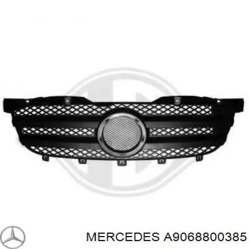 A9068800385 Mercedes Grelha do radiador