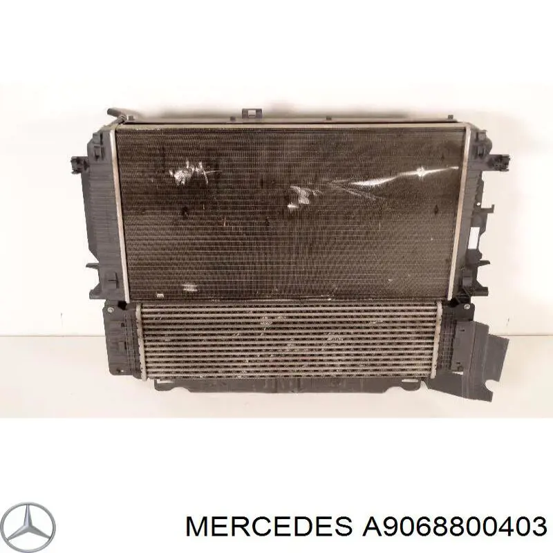 Suporte do radiador montado (painel de montagem de fixação das luzes) 50N204 Polcar