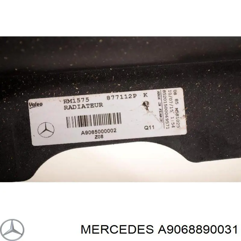 Compre A9068890031 Mercedes Consola do radiador esquerdo
