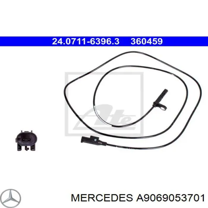 A9069053701 Mercedes Sensor ABS traseiro esquerdo