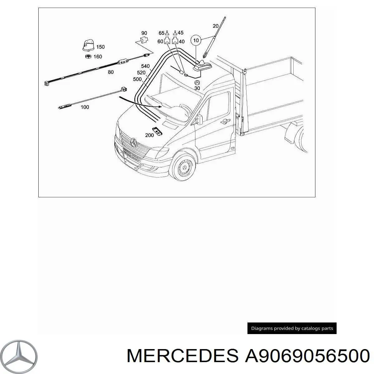 A9069056500 Mercedes Antena