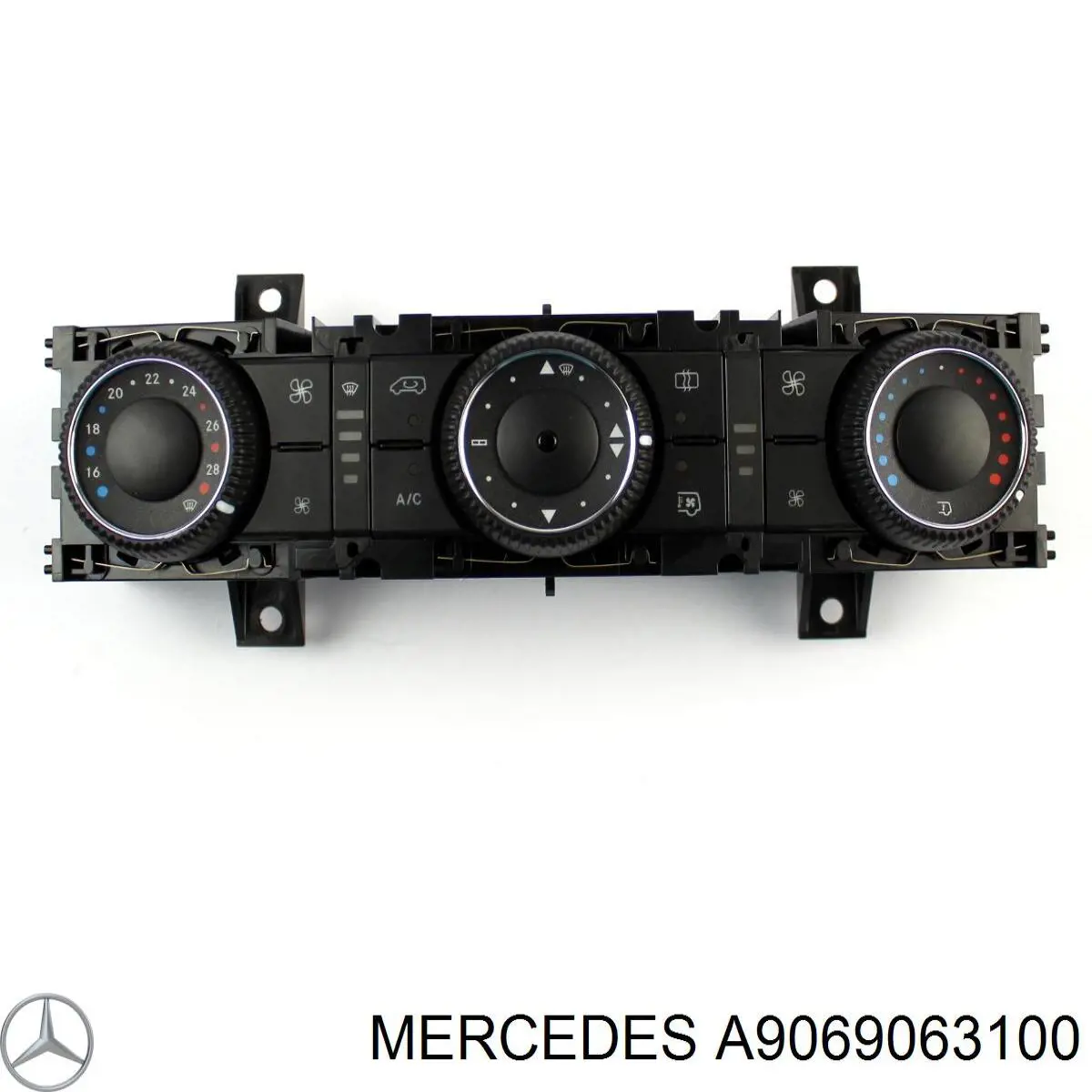 A9068301885 Mercedes Unidade de controlo dos modos de aquecimento/condicionamento