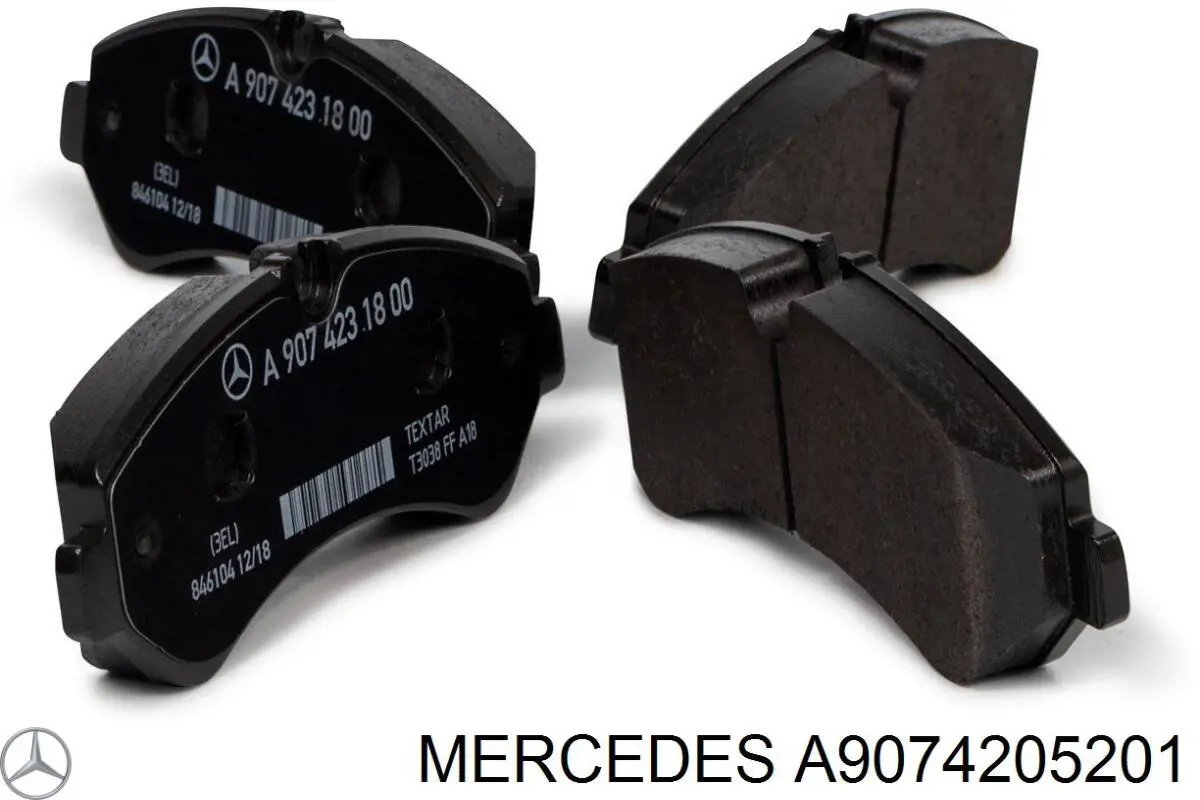 Compre A9074208700 Mercedes Sapatas do freio traseiras de disco