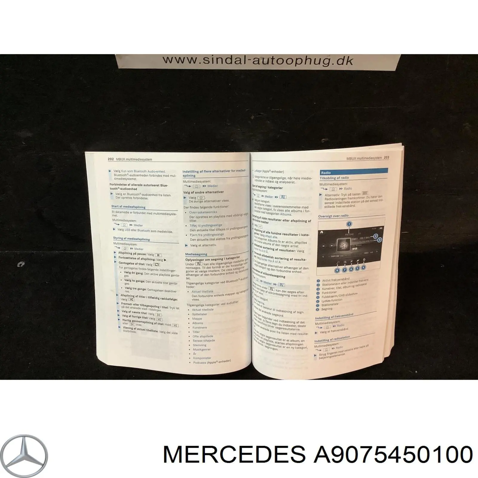 A9075450100 Mercedes Unidade de dispositivos de segurança