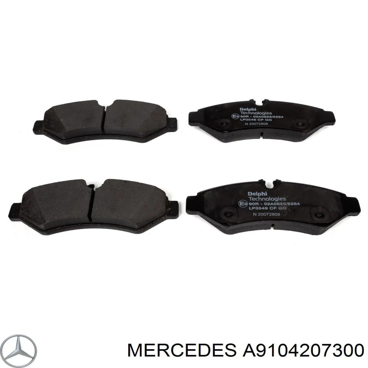 Sapatas do freio traseiras de disco Mercedes A9104207300 preço, a partir de 40,81 USD