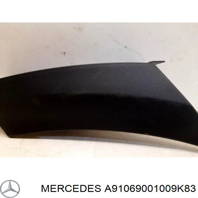 Moldura do pára-lama dianteiro direito Mercedes A91069001009K83 preço, a partir de 56,55 USD