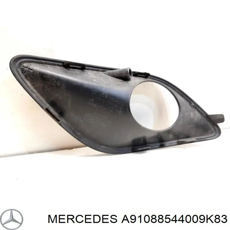 Tampão (grelha) das luzes de nevoeiro do pára-choque dianteiro direito Mercedes A91088544009K83 preço, a partir de 38,59 USD