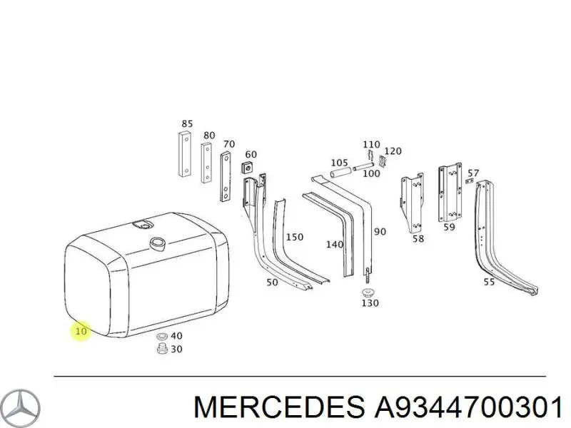 Compre A9344700301 Mercedes Tanque de combustível