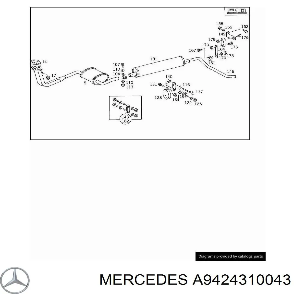 A9424310043 Mercedes 