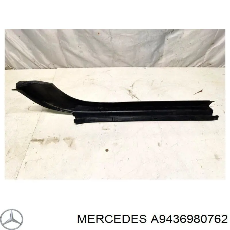 Compactador externo de vidro da porta dianteira (chapa) A9436980762 Mercedes