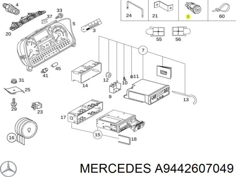  Mercedes A9442607049 preço, a partir de 291,48 USD