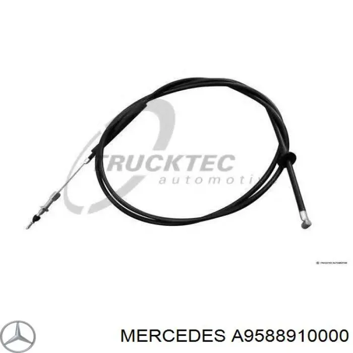 Cabo de abertura da capota 9588910000 Mercedes